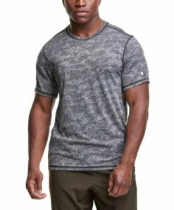 Hot Sale 👍 Champion Black Heather Camo Jacquard MVP Tee - Men 😍