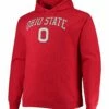 Outlet ⭐ Champion Ohio State Buckeyes Arch Over Logo Powerblend Pullover Hoodie - Big & Tall 🧨