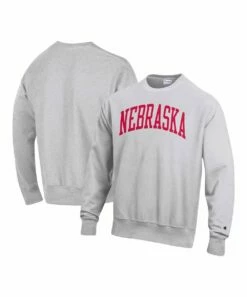 Flash Sale 😉 Champion Nebraska Huskers Fleece Crewneck Pullover Sweatshirt - Big & Tall 🔥 -Champion Sales zu108621774 alt 2 tm1663777119