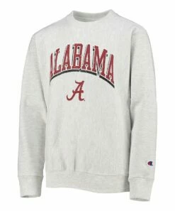 Promo 😀 Champion Alabama Crimson Tide Reverse-Weave Pullover Sweatshirt - Boys 🔥