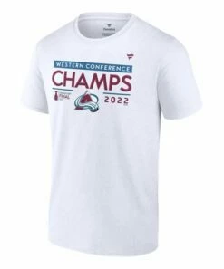Promo 🎉 Fanatics Colorado Avalanche 2022 Western Conference Champs Big & Tall Locker Room Tee - Big & Tall 🔥