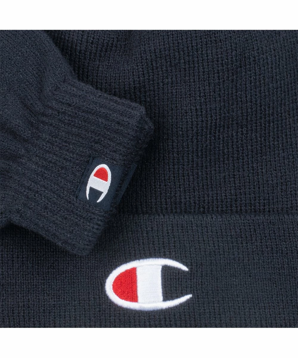 Outlet β€οΈ Champion Navy Pom-Pom Beanie & Gloves Set π 3 Outlet β€οΈ Champion Navy Pom-Pom Beanie & Gloves Set π - Image 3