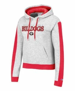 Flash Sale 🧨 Champion Georgia Bulldogs Boxy Cropped Hoodie - 👩 Women 🧨