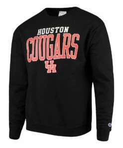 Discount ⭐ Champion Houston Cougars Eco Powerblend Expansion Sweatshirt - Men 🤩
