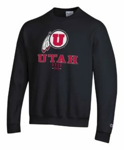 Buy 🥰 Champion Utah Utes Team Stack Powerblend Sweatshirt - Men 👍