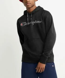 Cheapest π Champion Black Game Day Logo Hoodie - Men π