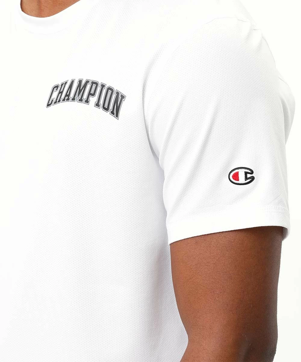 New 𧨠Champion White Micro-Mesh MVP Logo Tee - Men ⨠3 New 𧨠Champion White Micro-Mesh MVP Logo Tee - Men ⨠- Image 3