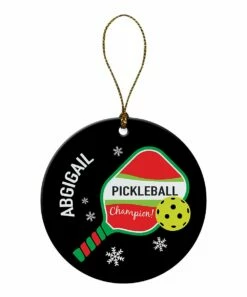 Buy 🌟 Personalized Planet Black Pickleball Personalized Ornament ✨ -Champion Sales zu110253729 alt 2 tm1667591436