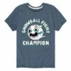 Flash Sale ✔️ Instant Message Heather Blue 'Snowball Fight Champion' Tee - Toddler & Kids 😉