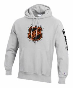 Promo ❤️ Champion NHL Logo Reverse Weave Pullover Hoodie - Men 🌟