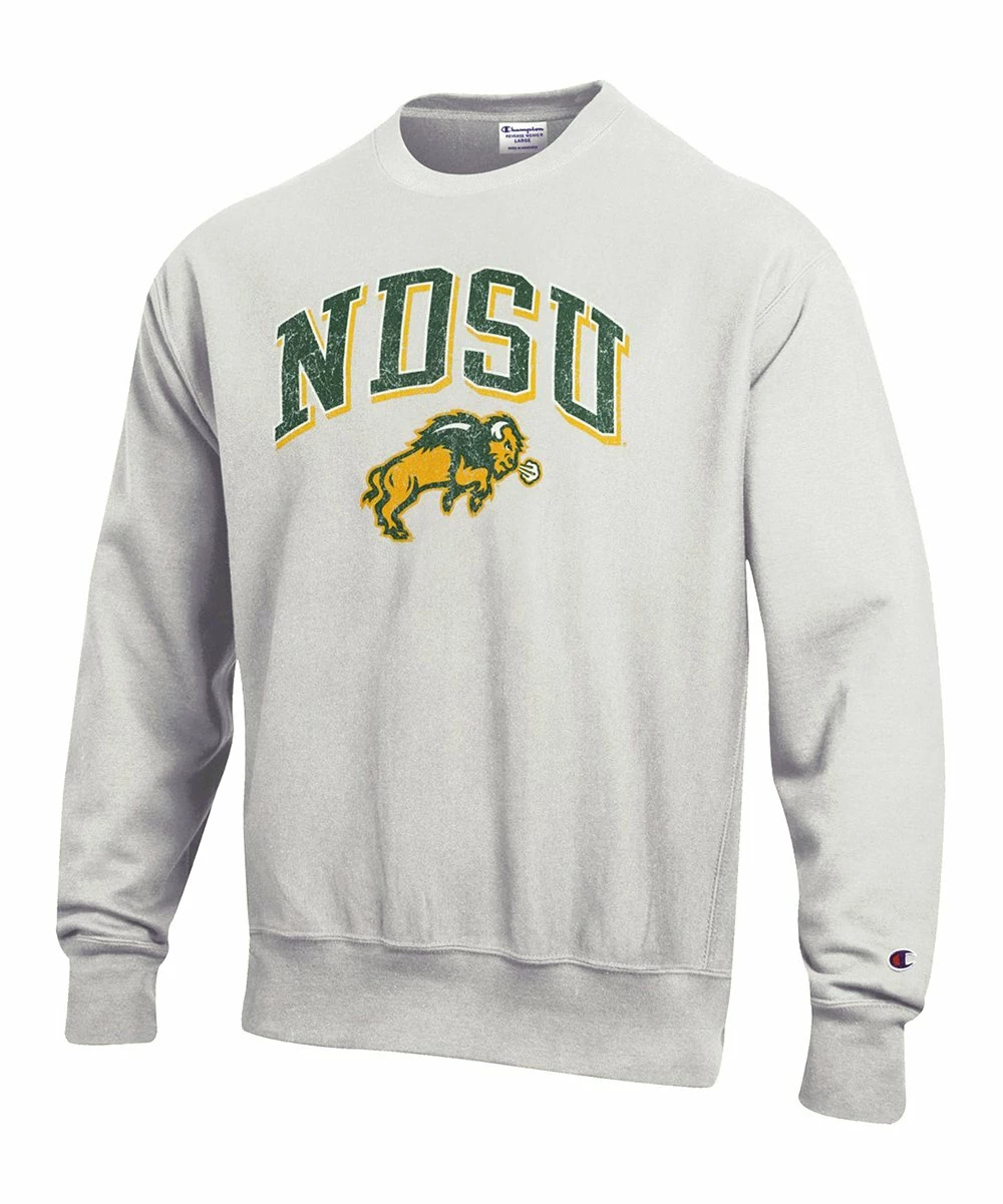 Brand new π₯° Champion NDSU Bison Arch Over Logo Sweatshirt - Men π₯ 1 Brand new π₯° Champion NDSU Bison Arch Over Logo Sweatshirt - Men π₯