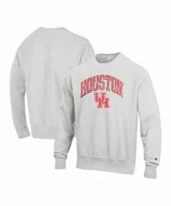 Discount 🌟 Champion Houston Cougars Arch Over Logo Sweatshirt - Men 🔔 -Champion Sales zu111512350 alt 2 tm1672943753