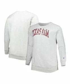 Top 10 🎉 Champion Texas A&M Aggies Reverse Weave Fleece Crewneck Sweatshirt - Big & Tall 🔥 -Champion Sales zu111512774 alt 2 tm1672943753