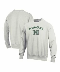 Outlet 👏 Champion Hawaii Warriors Arch Over Logo Sweatshirt - Men ✔️ -Champion Sales zu111516011 alt 2 tm1672943753