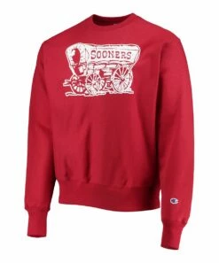 Deals 👍 Champion Oklahoma Sooners Vault Logo Reverse Weave Sweatshirt - Men 😀