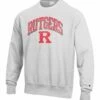 Wholesale 🎁 Champion Rutgers Scarlet Knights Arch Over Logo Sweatshirt - Men 😍