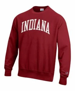 Coupon ✨ Champion Indiana Hoosiers Arch Reverse Weave Sweatshirt - Men 😀