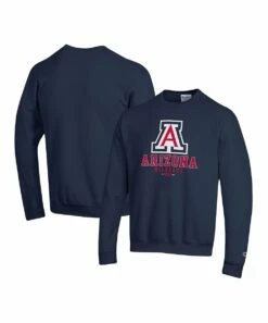 Hot Sale 💯 Champion Arizona Wildcats Team Stack Powerblend Sweatshirt - Men 👍 -Champion Sales zu111516251 alt 2 tm1672943571