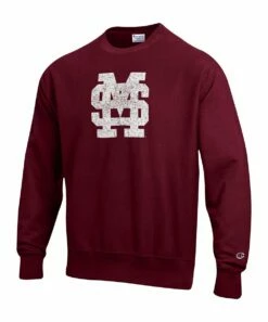 Hot Sale ⌛ Champion Mississippi State Bulldogs Vault Logo Reverse Weave Sweatshirt - Men 🌟