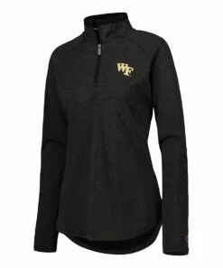 Top 10 ⌛ Champion Wake Forest Demon Deacons Core Raglan Quarter-Zip Pullover - 👩 Women ⌛