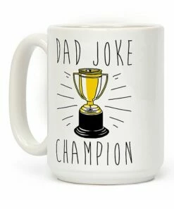 Flash Sale 😍 Look Human 'Dad Joke Champion' Ceramic Mug 🎉