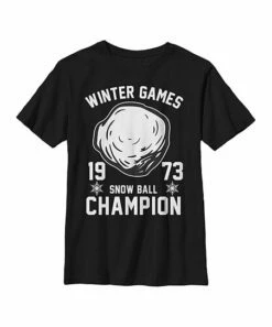 Top 10 👏 Fifth Sun Black 'Snow Ball Champion' Crewneck Tee - Boys 🎁