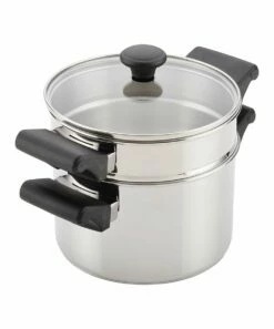 Best deal 👍 Farberware 3-Qt. Stainless Steel Two-Tier Covered Steamer 🌟 -Champion Sales zu55278594 alt 3 tm1518733985