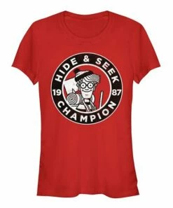 Top 10 🤩 Fifth Sun Where's Waldo Red 'Hide & Seek Champion' Crewneck Tee - Juniors ❤️