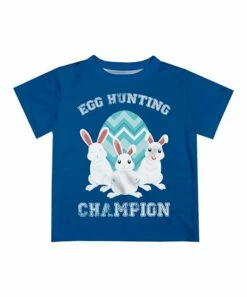 New 😀 Monday's Child Blue 'Egg Hunting Champion' Tee - Infant, Toddler & Boys ❤️