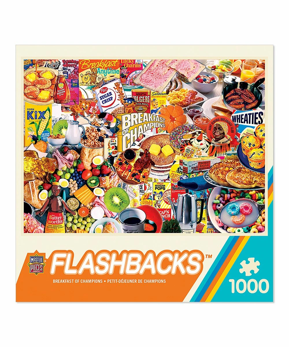 Deals 🔥 Masterpieces Flashbacks Breakfast Of Champions 1000-Piece Puzzle 😍 1 Deals 🔥 Masterpieces Flashbacks Breakfast Of Champions 1000-Piece Puzzle 😍
