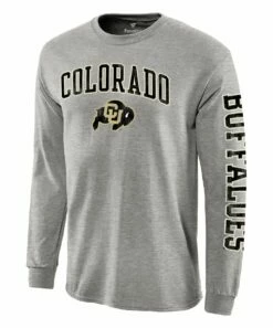 Wholesale ✨ Fanatics Colorado Buffaloes Distressed Logo Long-Sleeve Top - Men 🥰