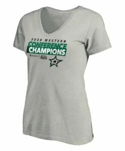 Champion Sales 27 Wholesale 𧨠Fanatics Dallas Stars 'Conference Champions' Taped Up V-Neck Tee - Plus β