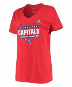 Top 10 🤩 Fanatics Washington Capitals Champ Star V-Neck Tee - 👩 Women ⭐