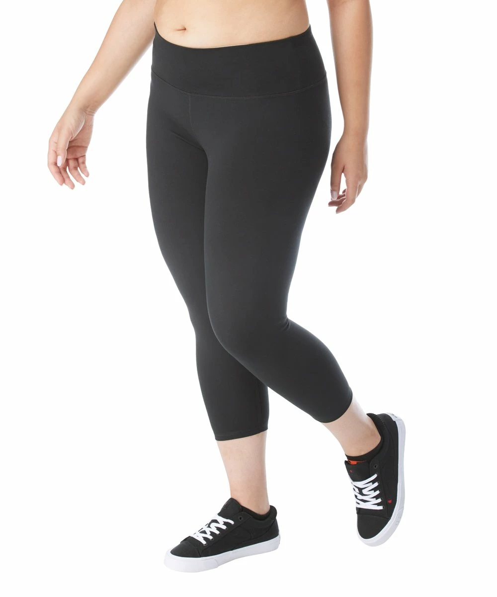Budget π Champion Black Pocket Sport Capri Leggings - Plus π 1 Budget π Champion Black Pocket Sport Capri Leggings - Plus π