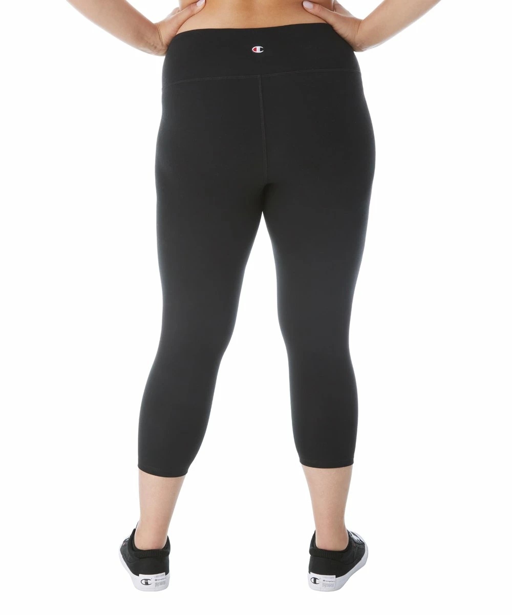 Budget π Champion Black Pocket Sport Capri Leggings - Plus π 4 Budget π Champion Black Pocket Sport Capri Leggings - Plus π - Image 4