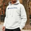 Discount 🌟 Champion White Kangaroo-Pocket Powerblend Hoodie - Men 😉