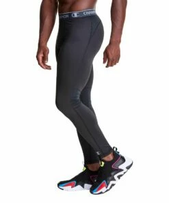 Coupon 🔔 Champion Black Compression Leggings - Men ⭐