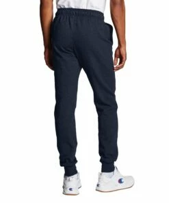 Budget ❤️ Champion Navy Drawstring Pocket Powerblend Fleece Joggers - Men 💯 -Champion Sales zu91132757 alt 2 tm1626874312