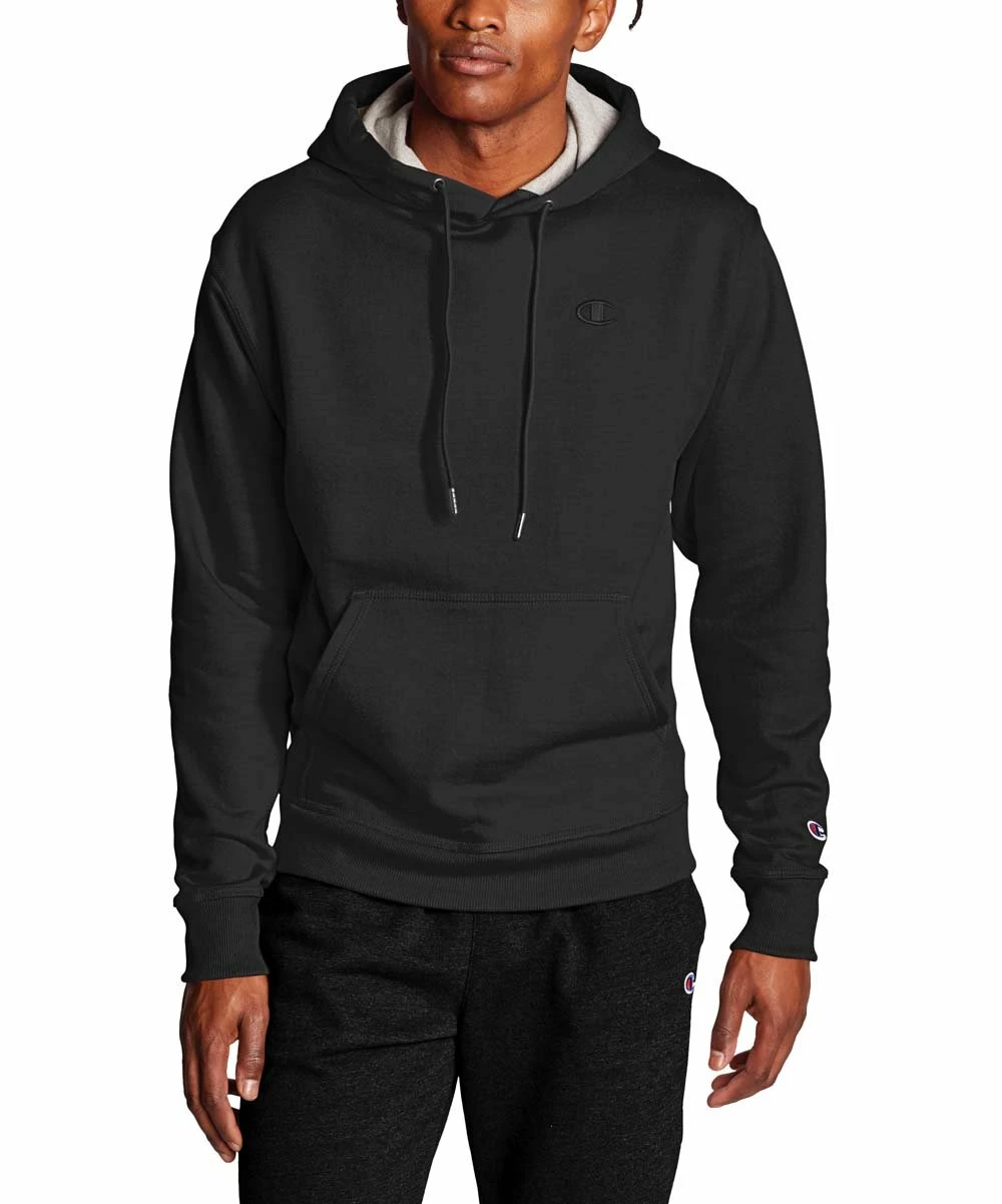 Cheap π Champion Black Kangaroo-Pocket Powerblend Fleece Hoodie - Men π 1 Cheap π Champion Black Kangaroo-Pocket Powerblend Fleece Hoodie - Men π