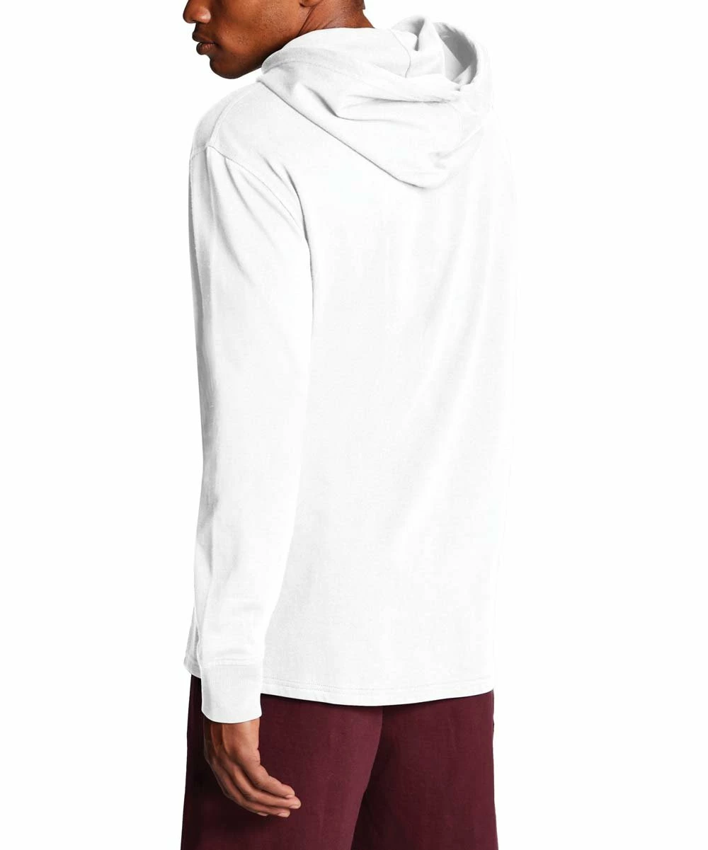 New ✔️ Champion White Kangaroo-Pocket Middleweight Jersey Hoodie - Men ⌛ 3 New ✔️ Champion White Kangaroo-Pocket Middleweight Jersey Hoodie - Men ⌛ - Image 3