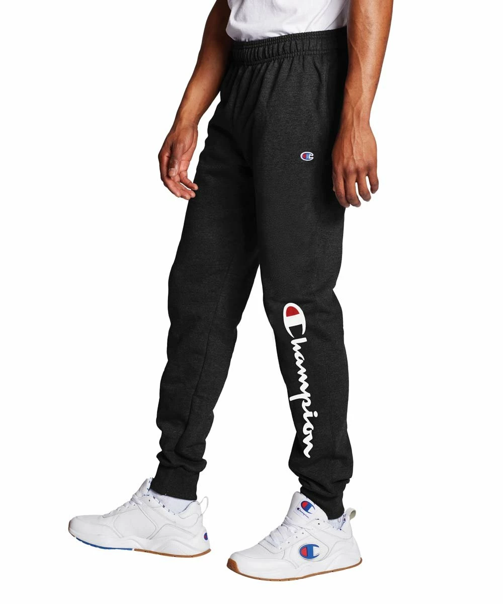 Brand new π Champion Black Drawstring Pocket Powerblend Fleece Joggers - Men β 3 Brand new π Champion Black Drawstring Pocket Powerblend Fleece Joggers - Men β - Image 3