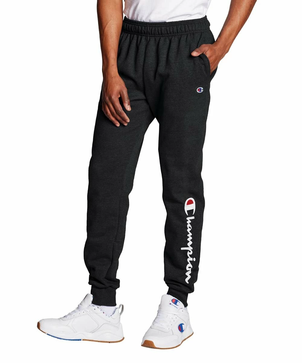 Brand new π Champion Black Drawstring Pocket Powerblend Fleece Joggers - Men β 2 Brand new π Champion Black Drawstring Pocket Powerblend Fleece Joggers - Men β - Image 2