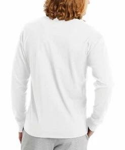 Cheap 🔥 Champion White Classic Long-Sleeve Tee - Men 🌟 -Champion Sales zu91136613 alt 2 tm1626875200