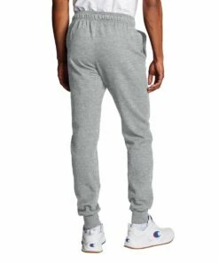 Cheap 👍 Champion Oxford Gray Drawstring Pocket Powerblend Fleece Joggers - Men 🛒 -Champion Sales zu91136624 alt 2 tm1626874312