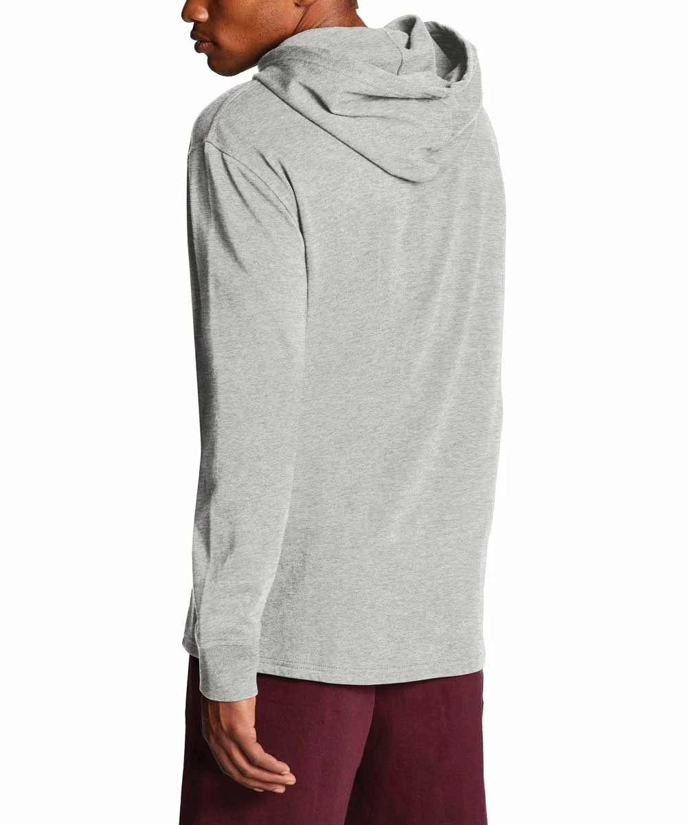 Best Sale π Champion Oxford Gray Kangaroo-Pocket Middleweight Jersey Hoodie - Men π 3 Best Sale π Champion Oxford Gray Kangaroo-Pocket Middleweight Jersey Hoodie - Men π - Image 3