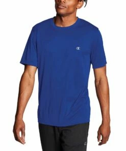 Best Pirce 👏 Champion Royal Blue Double Dry Core Tee - Men 🛒