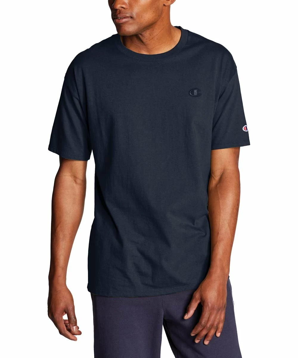 Cheap β€οΈ Champion Navy Classic Jersey Tee - Men π 1 Cheap β€οΈ Champion Navy Classic Jersey Tee - Men π