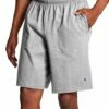 Budget 🧨 Champion Oxford Gray 9'' Drawstring Pocket Jersey Athletic Shorts - Men ❤️