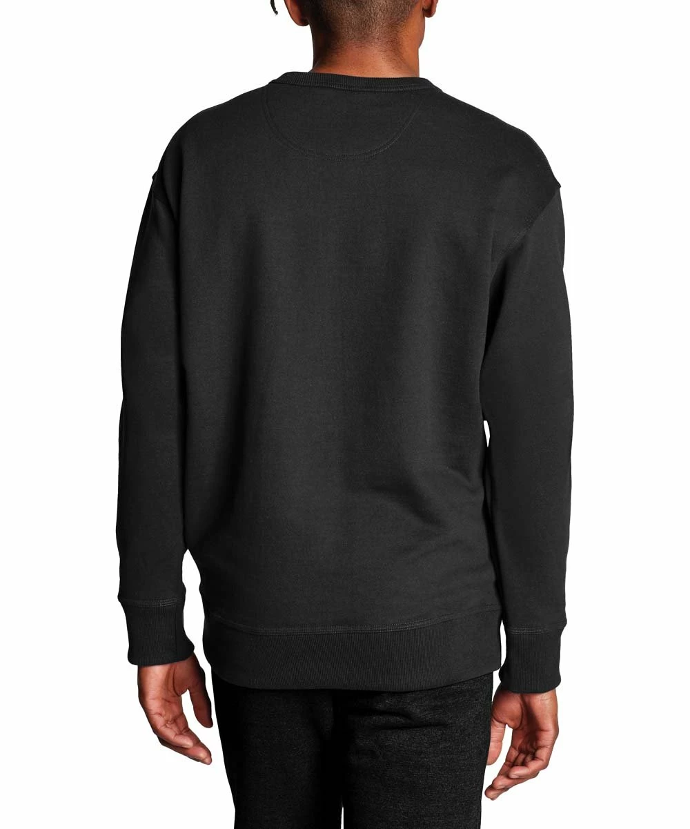 Flash Sale π― Champion Black Ribbed Powerblend Fleece Crewneck Sweatshirt - Men π₯ 3 Flash Sale π― Champion Black Ribbed Powerblend Fleece Crewneck Sweatshirt - Men π₯ - Image 3