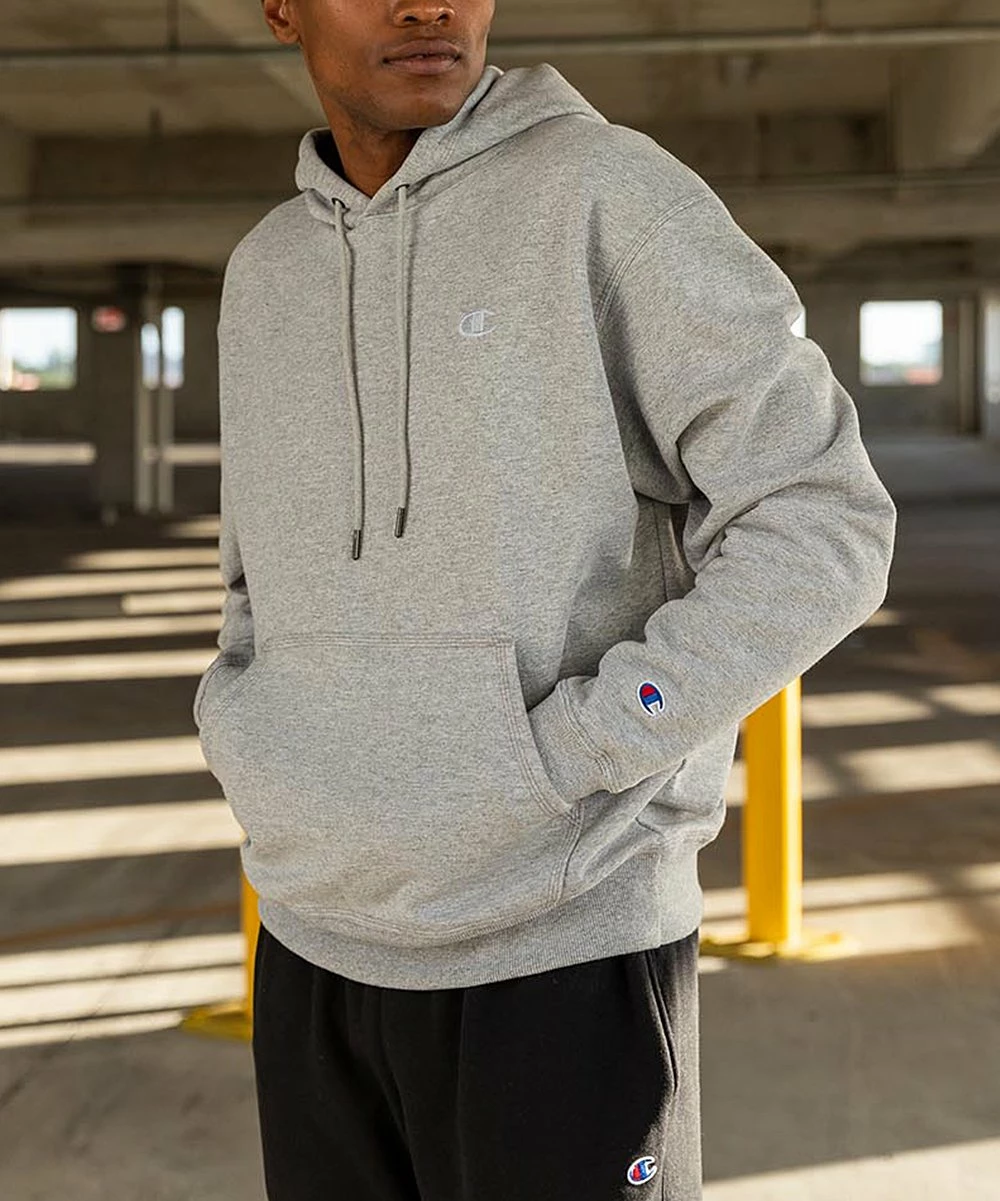 Hot Sale β€οΈ Champion Oxford Gray Kangaroo-Pocket Powerblend Fleece Hoodie - Men π 2 Hot Sale β€οΈ Champion Oxford Gray Kangaroo-Pocket Powerblend Fleece Hoodie - Men π - Image 2